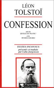 Cover of: Confession by Лев Толстой, Luba Jurgenson