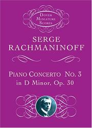 Cover of: Piano Concerto No. 3 in D Minor, Op. 30