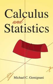 Cover of: Calculus and statistics