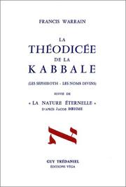 Cover of: Théodicée de la kabbale