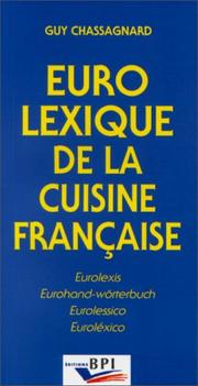 Cover of: Eurolexique de la cuisine francaise