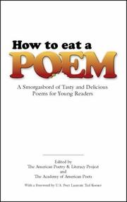 Cover of: How to Eat a Poem: A Smorgasbord of Tasty and Delicious Poems for Young Readers