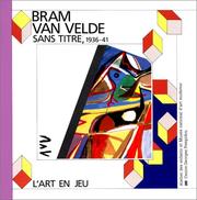 Cover of: Sans titre, 1936-41  by Christophe Domino, Bram van Velde, Atelier des enfants, Musée national d'art moderne (France)