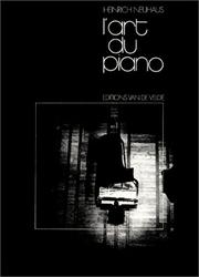 Cover of: L'Art du piano by Heinrich Neuhaus