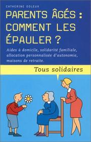 Cover of: Parents âgés : Comment les épauler ?