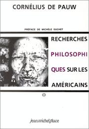 Cover of: Recherches philosophiques sur les Américains, 2 volumes