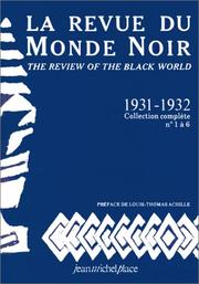 La Revue du monde noir, 1931-1932 by Louis -Thomas Achille