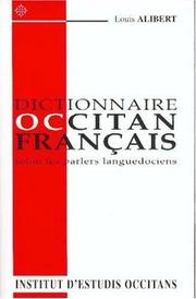 Cover of: Dictionnaire occitan - français  by l. Alibert