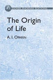 Cover of: Origin of Life by A. I. Oparin