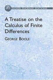 Cover of: A Treatise on the Calculus of Finite Differences