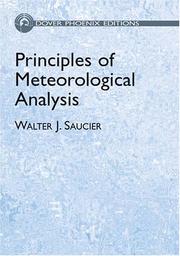 Cover of: Principles of Meteorological Analysis by Walter J. Saucier