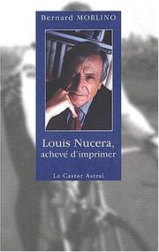 Cover of: Louis nucera. acheve d'imprimer