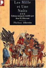 Cover of: Les Mille et une nuits, tome 3  by Mille et une nuits, René R. Khawam