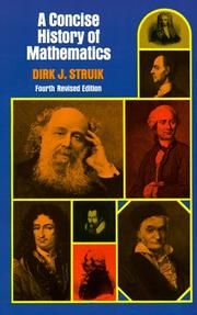 A concise history of mathematics by Dirk Jan Struik