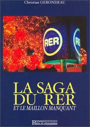 Cover of: La Saga du RER et le Maillon manquant