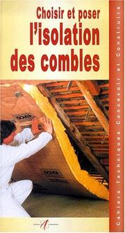 Cover of: L'isolation des combles