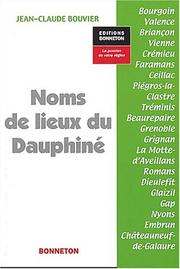 Cover of: Noms de lieux du dauphine by 