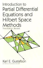 Cover of: Introduction to partial differential equations and Hilbert space methods by Pinchover