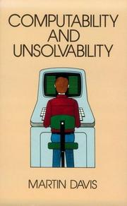 Cover of: Computability & unsolvability by Davis, Martin