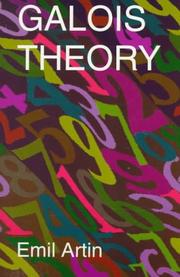 Galois theory by Emil Artin, Arthur N. Milgram