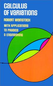 Calculus of variations by Weinstock, Robert