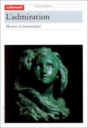 Cover of: Morales 26 : l'admiration