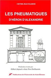 Cover of: Les Pneumatiques d'Héron d'Alexandrie