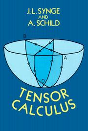Cover of: Tensor calculus by J. L. Synge