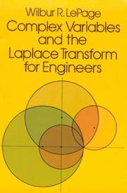 Cover of: Complex variables and the Laplace transform for engineers
