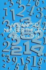 Cover of: Advanced number theory by Harvey Cohn