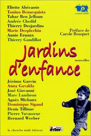 Cover of: Jardins d'enfance by Carole Bouquet