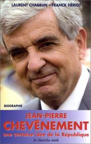 Cover of: Jean-Pierre Chevènement  by Laurent Chabrun, Franck Hériot