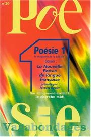 Cover of: Le Magazine de la poésie, numéro 29  by Marcel Jullian, Jean Orizet