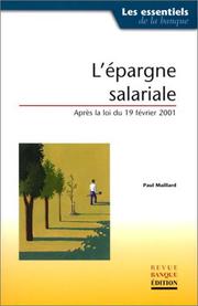 Cover of: L'Epargne salariale : Après la loi du 19 février 2001