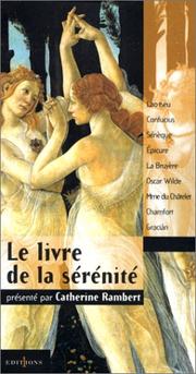 Cover of: Le livre de la sérénité