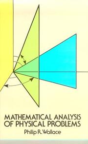Cover of: Mathematical analysis of physical problems