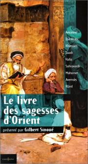 Cover of: Le livre des sagesses d'Orient