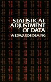 Statistical Adjustment of Data by William E. Deming