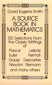 Cover of: A Source Book in Mathematics by David Eugene Smith