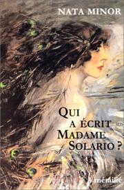Cover of: Qui a écrit Madame Solario ?