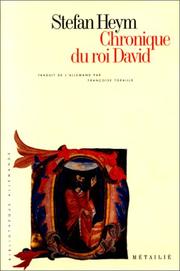 Cover of: Chronique du roi David by Stefan Heym