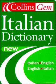 Cover of: Collins Gem Italian Dictionary, 5e (Collins Gem) by HarperCollins