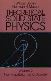 Cover of: Theoretical solid state physics