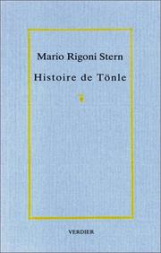 Cover of: Histoire de Tönle by Mario Rigoni Stern