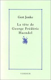 Cover of: La tête de George Frédéric Haendel