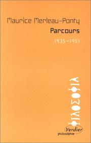 Cover of: Parcours, 1935-1951