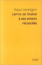 Cover of: Lettre de Staline à ses enfants réconciliés