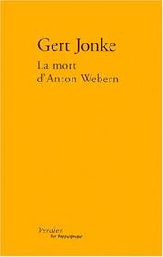 Cover of: La mort d'Anton Webern