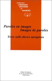 Cover of: Paroles en images, image de paroles