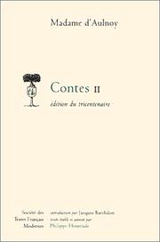 Cover of: Contes 2 by Marie-Catherine Le Jumelle de Berneville comtesse d'Aulnoy